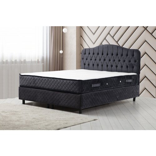 Hanah home Bračni krevet Vassi Set 150 x 200 v3 Anthracite Cene