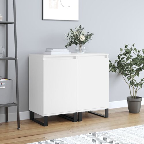 vidaXL Komode 2 kom bijele 40 x 35 x 70 cm od konstruiranog drva Cijene