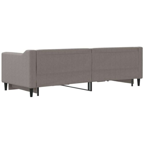 VidaXL dnevni krevet na razvlačenje smeđesivi 80 x 200 cm od tkanine Slike