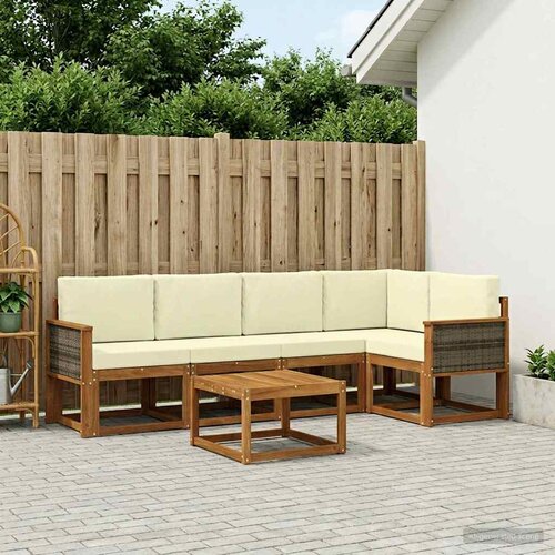  Set vanjskih sofa 6 kom. Prirodna Cene