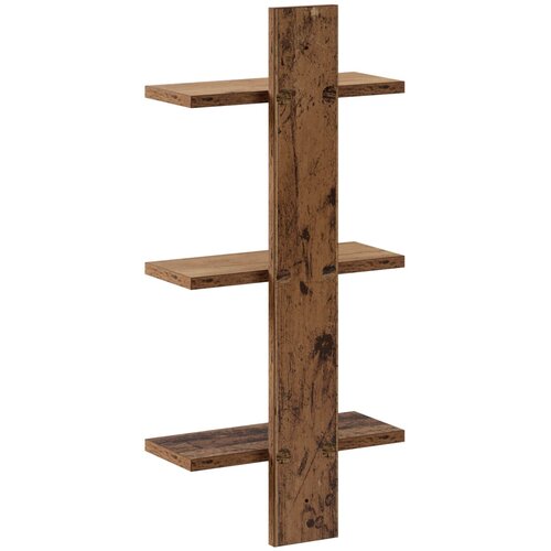  Zidna polica Drvo hrasta 30 x 13.5 x 64.5 cm Prerađeno drvo Slike