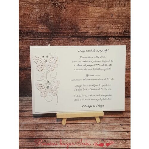  Poročna vabila KLASIK PORKLS 119 Cene