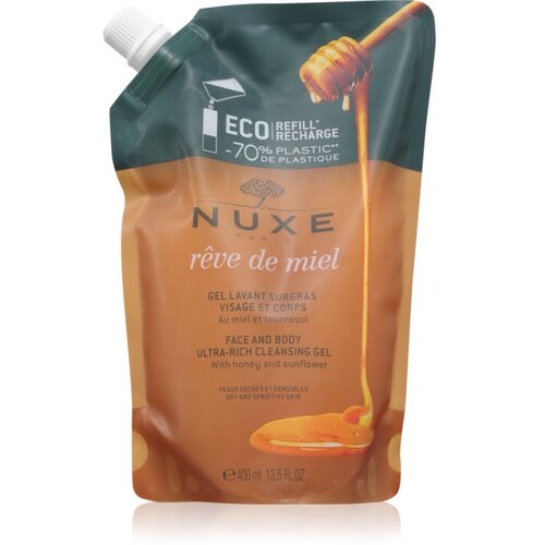 Nuxe R&amp;ecirc;ve de Miel Face and Body Ultra-Rich Cleansing Gel gel za či&amp;scaron;ćenje za suhu i osjetljivu kožu refill 400 ml Slike