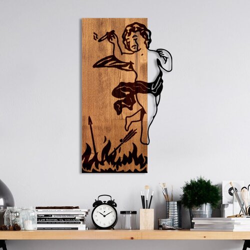 Wallity zidna dekoracija fallen eros, 35 x 58 x 3 cm, smeđa Cene