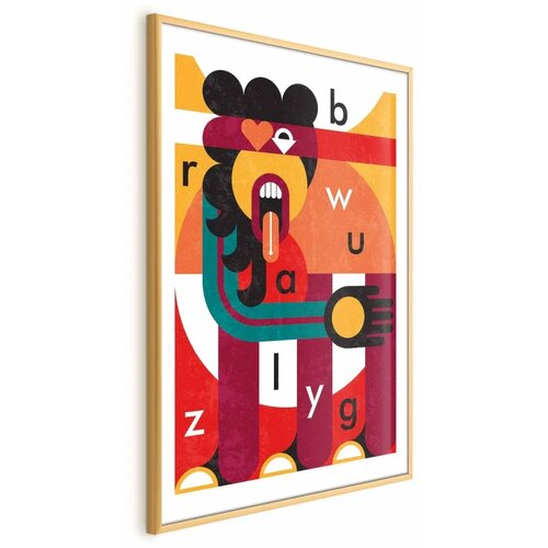  Plakat - Design Art 29.7x42 Zlatni okvir s margom Cene