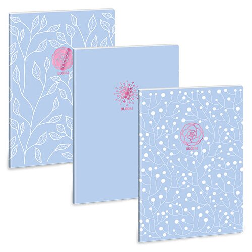 Ars Una Zvezek s kvadratno mrežo A4 z dodatnimi sponkami : Soft Touch Skyblue Spring Cene