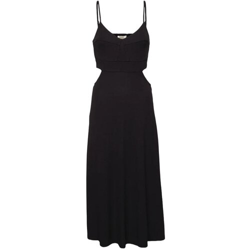 Michael Kors Dress - BUSTIER CUTOUT MIDI DRESS black Slike