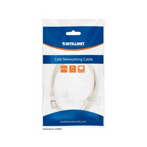 Intellinet lan sftp kabl 733274 Cat6 CU/Sivi/7,5m Slike