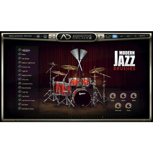 Xln Audio AD2: modern jazz brushes (digitalni izdelek)