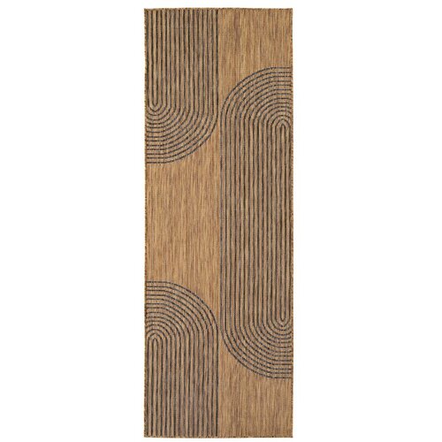 Ayyildiz Carpets Črn/rjav zunanji in notranji tekač 80x250 cm Mira 1453 &amp;ndash; Slike