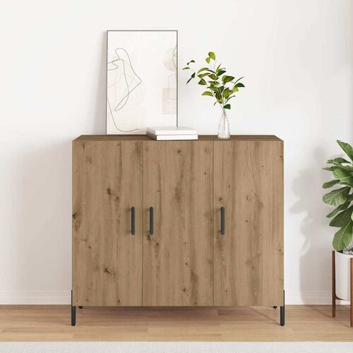  Kreveta Umjetnički hrast 90 x 34 x 80 cm Konstruirano drvo Cijene
