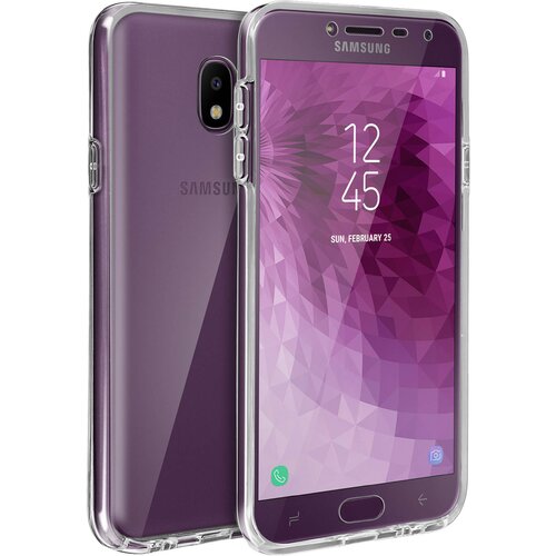 AVIZAR Vgrajena zašcitna lupina: prilagodljiva sprednja in toga zadnja stran - ultra prozorna str. Samsung Galaxy J4, (20615705) Cene