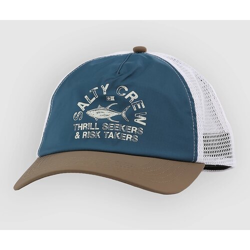 Salty Crew Stamped Trucker Kapa s &scaron;iltom deep ocean / brown Cene
