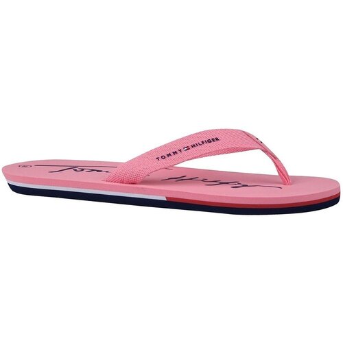Tommy Hilfiger Nizki čevlji Logo Print Flip Flop Rožnata Cene
