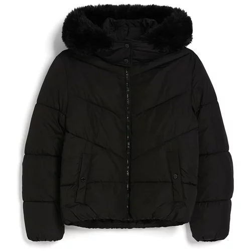 Bershka Zimska jakna črna