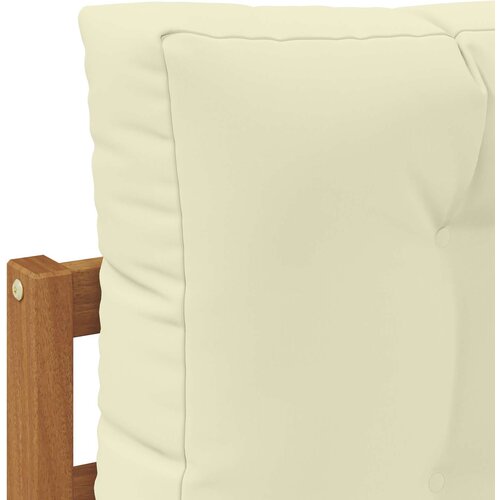  Set vanjskih sofa 4 kom. Prirodna i krem Slike