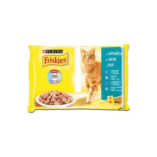 Friskies cat sos losos mv 4x85g hrana za mačke Cene