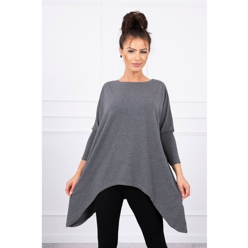 Kesi Blouse oversize graphite melange Slike