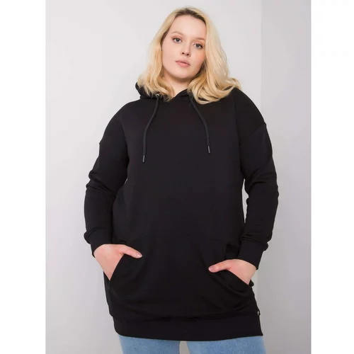 Fashion Hunters Larger black cotton sweatshirt