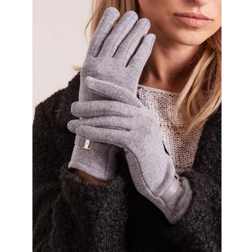 Fashion Hunters Classic gray gloves