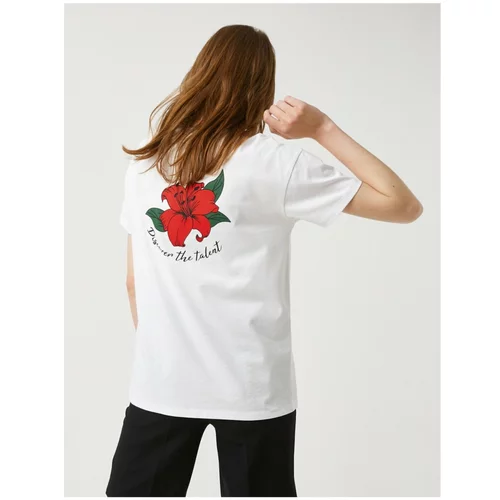 Koton Women's Printed T-Shirt Cotton