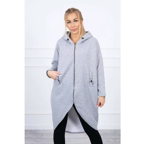 Kesi Long insulated sweatshirt gray