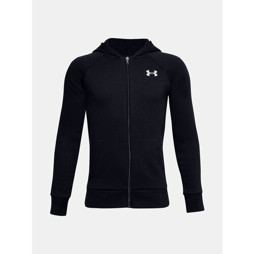 Under Armour Sweatshirt UA RIVAL COTTON FZ HOODIE-BLK - Boys Cene