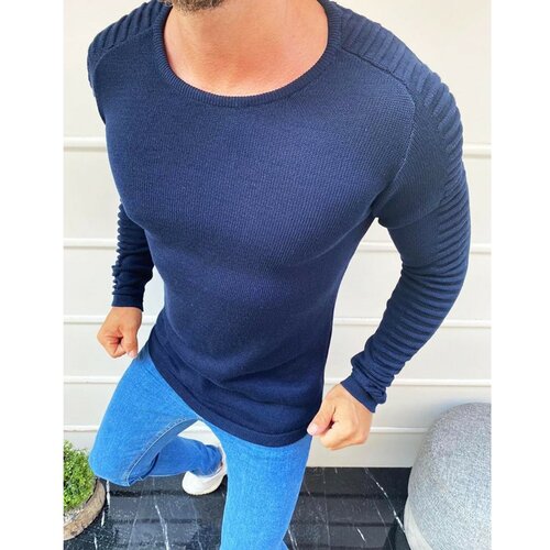 DStreet Tamnoplavi muški pulover WX1607 plavi | lagani plovak Slike