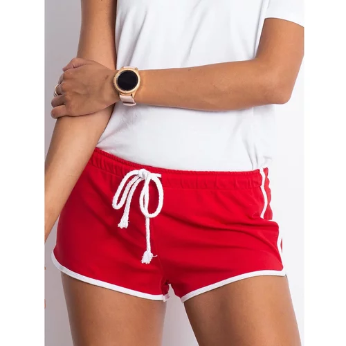 Fashion Hunters Red sweat shorts