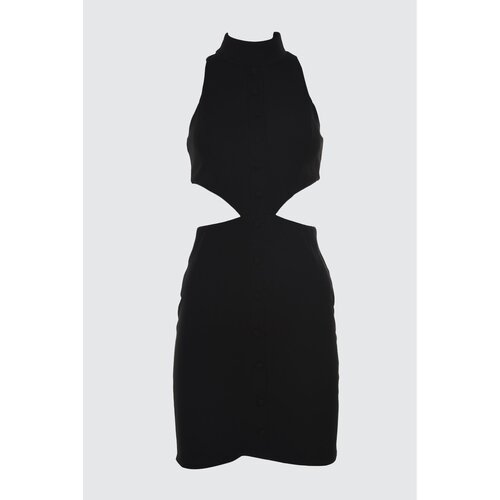 Trendyol Black Waist Detailing Dress Slike