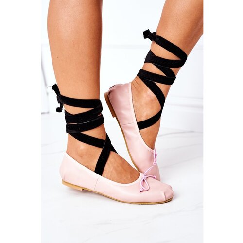 Kesi Lace-up Ballerinas Lu Boo Pink Slike