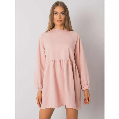 Fashion Hunters Dusty pink dress with long sleeves from Bellevue