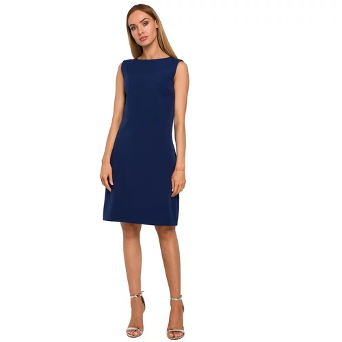 Made Of Emotion Woman's Dress M490 Navy Blue