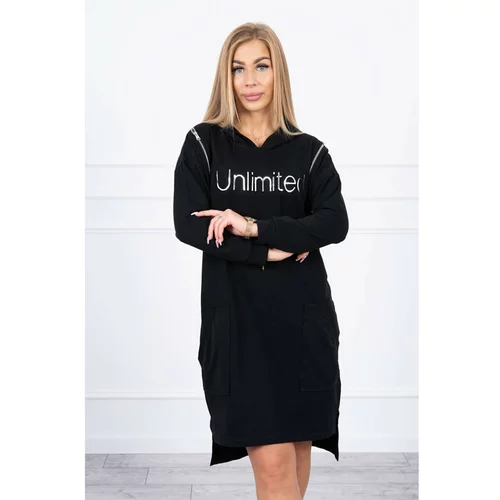 Kesi Dress with the inscription unlimited black