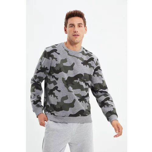 Trendyol Gray Men's Regular Fit Sweatshirt