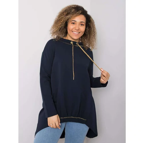 Fashion Hunters Excess navy blue blouse