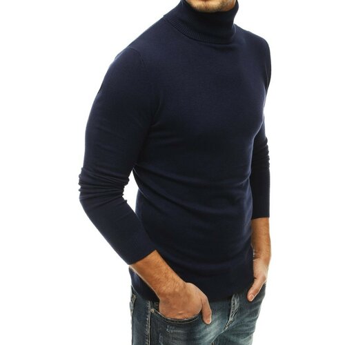 DStreet Muški tamnoplavi džemper sa kornjačom WX1534 crna Slike