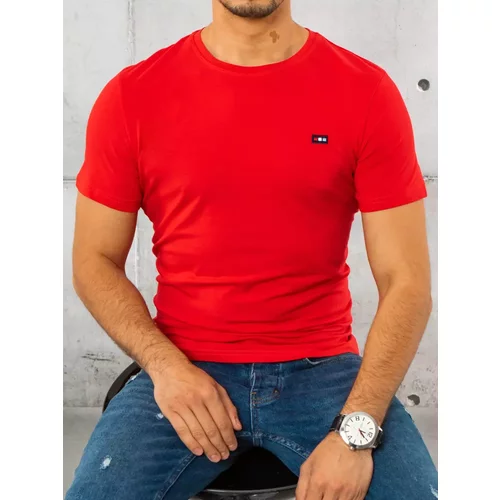 DStreet Men's smooth red RX4559 T-shirt