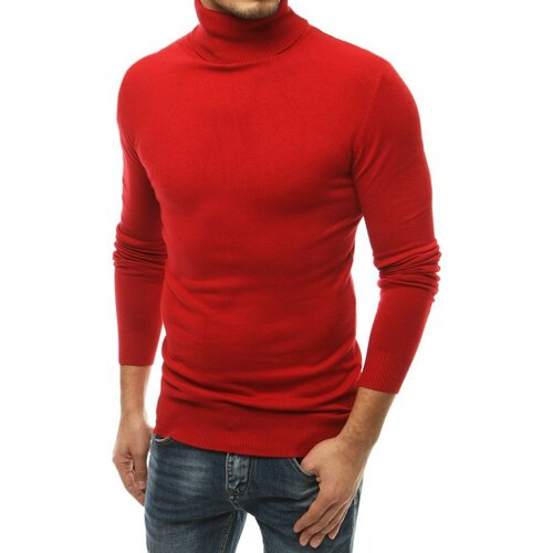 DStreet Muški džemper WX1527 sivi tamnocrvena | Crveno Slike