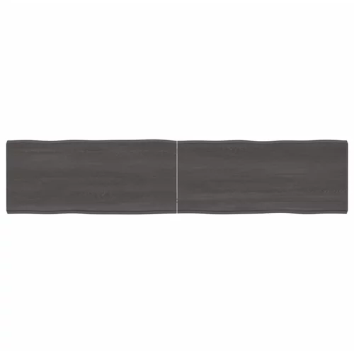 Stolna ploča tamnosmeđa 180 x 40 x (2-4) cm obrađena hrastovina