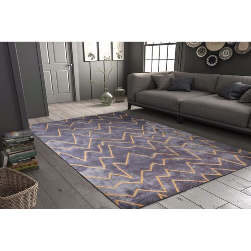 Conceptum Hypnose Tepih Funk -AL 58, 150x230 cm, Antracit-narandžasti Cijene