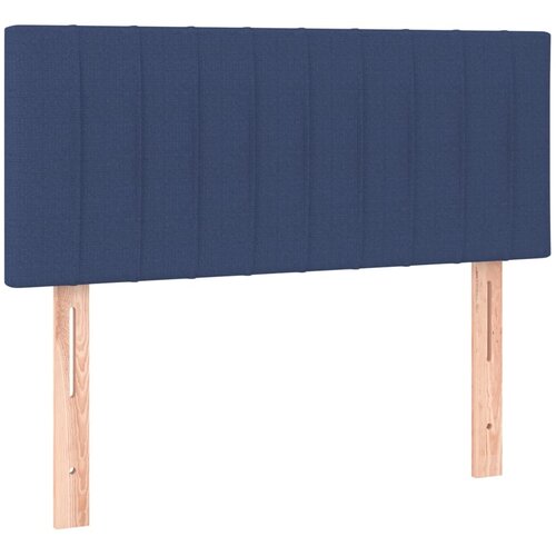  box spring s madracem LED plavi 100x200 cm od tkanine Slike