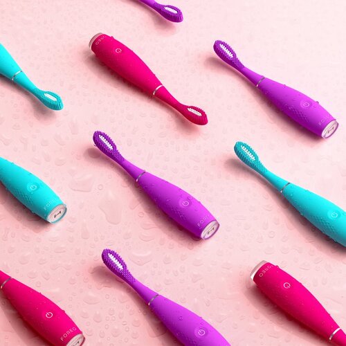 Foreo ISSA&amp;trade; 4 Smile električna zobna &amp;scaron;četka za otroke od 5 let Summer Sky 1 kos Slike