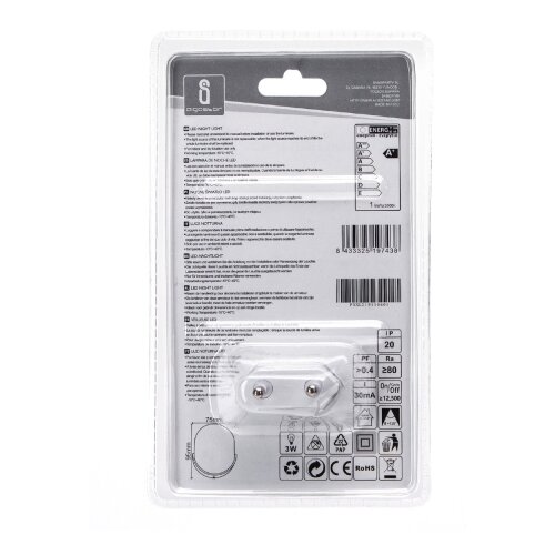 Aigostar LED noćno svetlo sa senzorom LED/1W/230V ovalno Slike