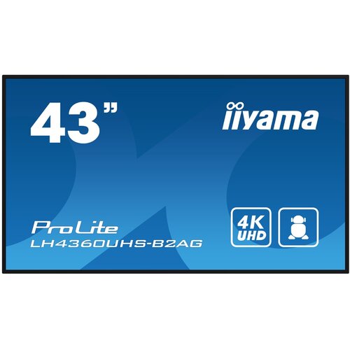 Iiyama lfd lh4360uhs-b2ag 42.5&amp;quot; va 3840 x 2160 @60hz 500 cd/m˛ 5000:1 8.5ms Slike