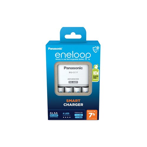 Panasonic Advanced BQ-CC17 + 4x eneloop AA punjač okruglih stanica nikalj-metal-hidridni micro (AAA), mignon (AA) | Eponuda.ba