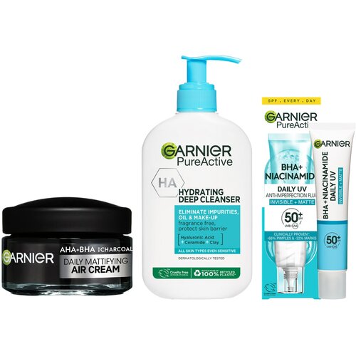 Garnier Pure Set za negu lica, 3 proizvoda Slike