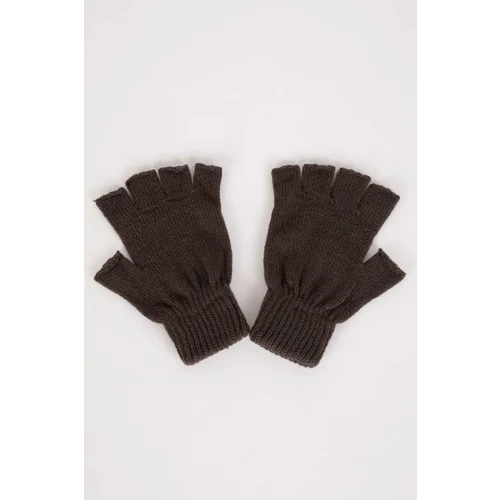 Defacto Men's Cropped Knitted Gloves