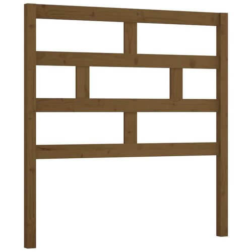 Maison Chic posteljno vzglavje - vzglavna omarica - nočna omarica medeno rjavo 96x4x100 cm trdna borovina, (21707361) Cene