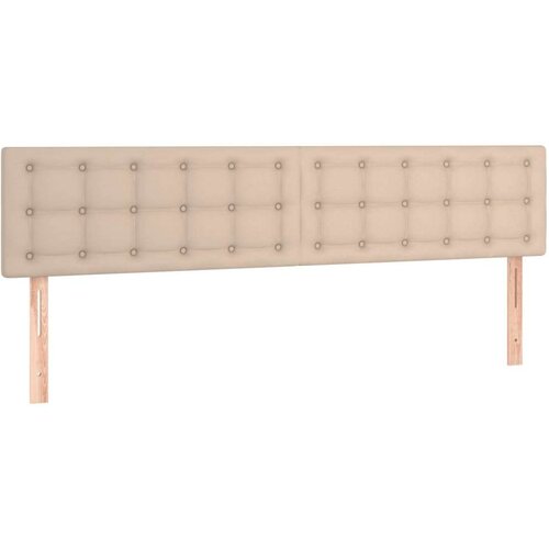  Krevet box spring s madracem cappuccino 200x200cm umjetna koža Slike